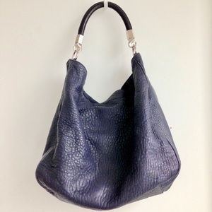 Authentic YSL Roady pebbled lambskin leather bag